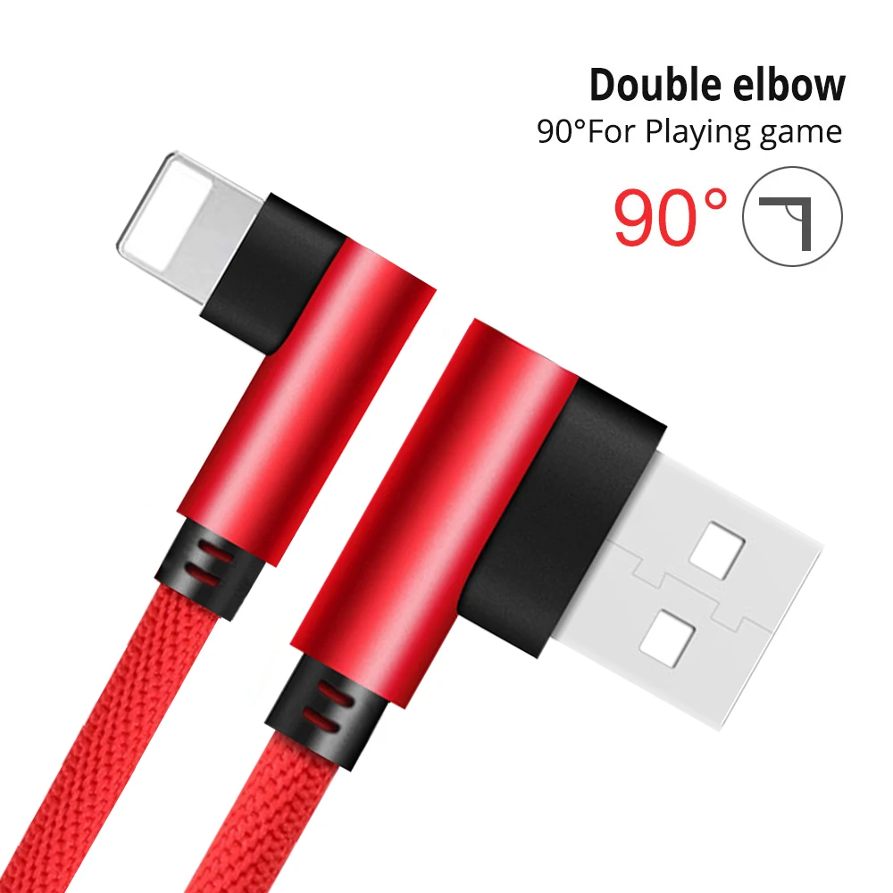 Зарядное устройство ROCK 90 градусов для iPhone 11 Pro Max X XR XS 8 7 6 6s 5|cable for|cable 2alighting cable |
