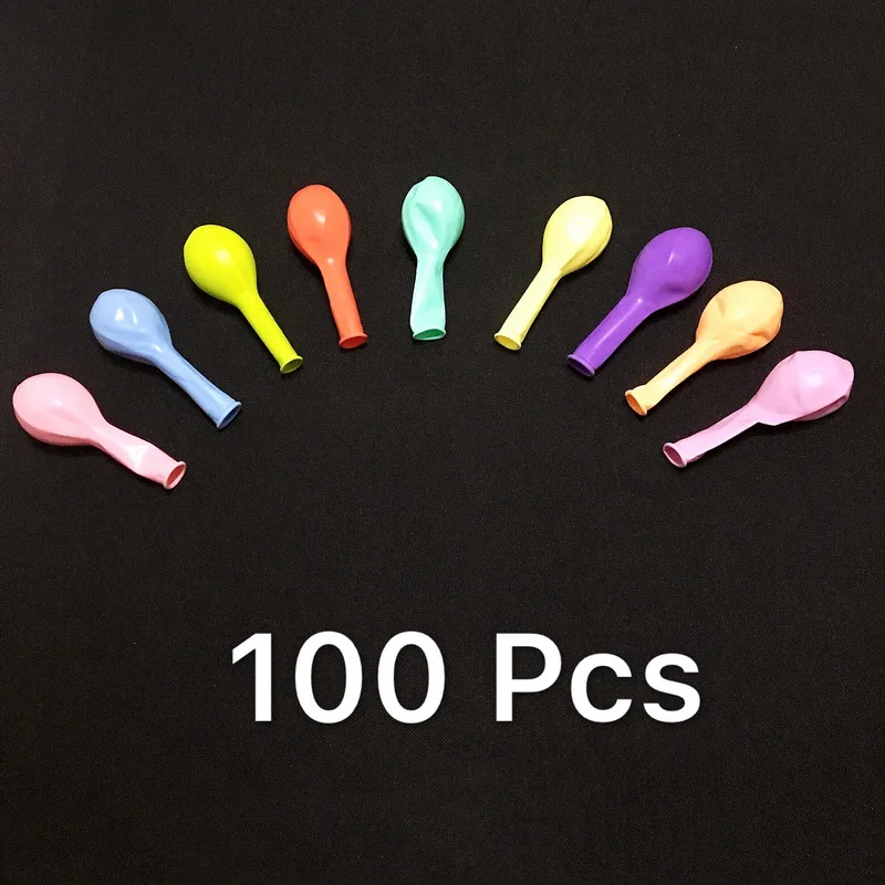 100PCS colours Золотые, белые, черные, розовые латексные воздушные шары для дня рождения, вечеринки, свадьбы, украшения, надувные воздушные шары, детские игрушки, детский шар для душа - Цвет: 100PCS colours
