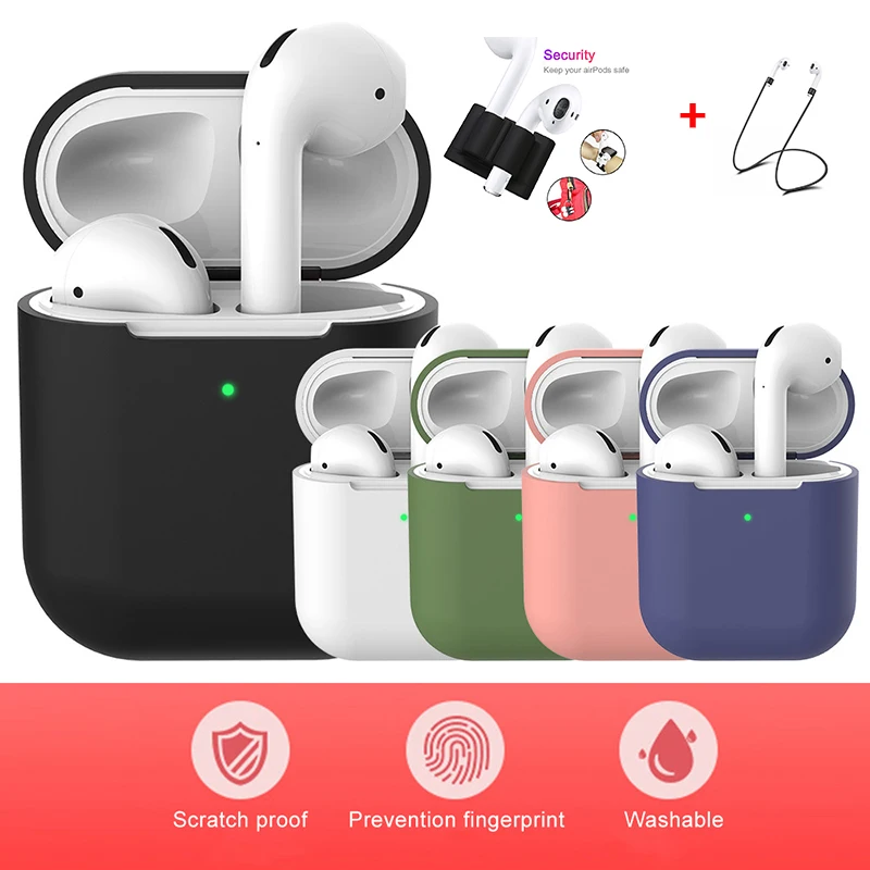 

Silicone Case For Airpods 2 Cover Luxury Protective Earphone Cases For Airpods 2 Air pods 2 For Airpods2 Shockproof Bags
