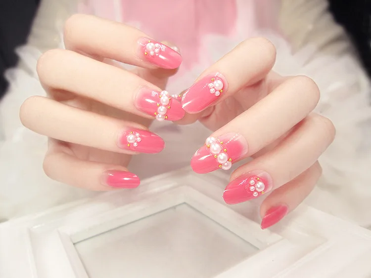 Nail Tips Manicure Finished Product Fake Nails Finished Product Nail Patch Manicure Patch Fake Nails D7