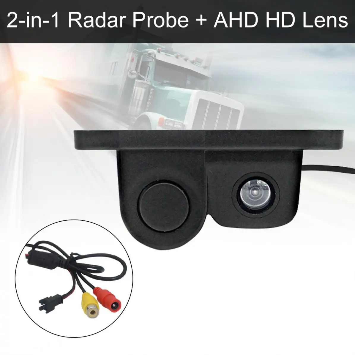 

2In1 Low Illumination Waterproof Night Vision Visual Reversing Radar Camera for Reverse Parking with Alarm / Ultrasonic Sensors