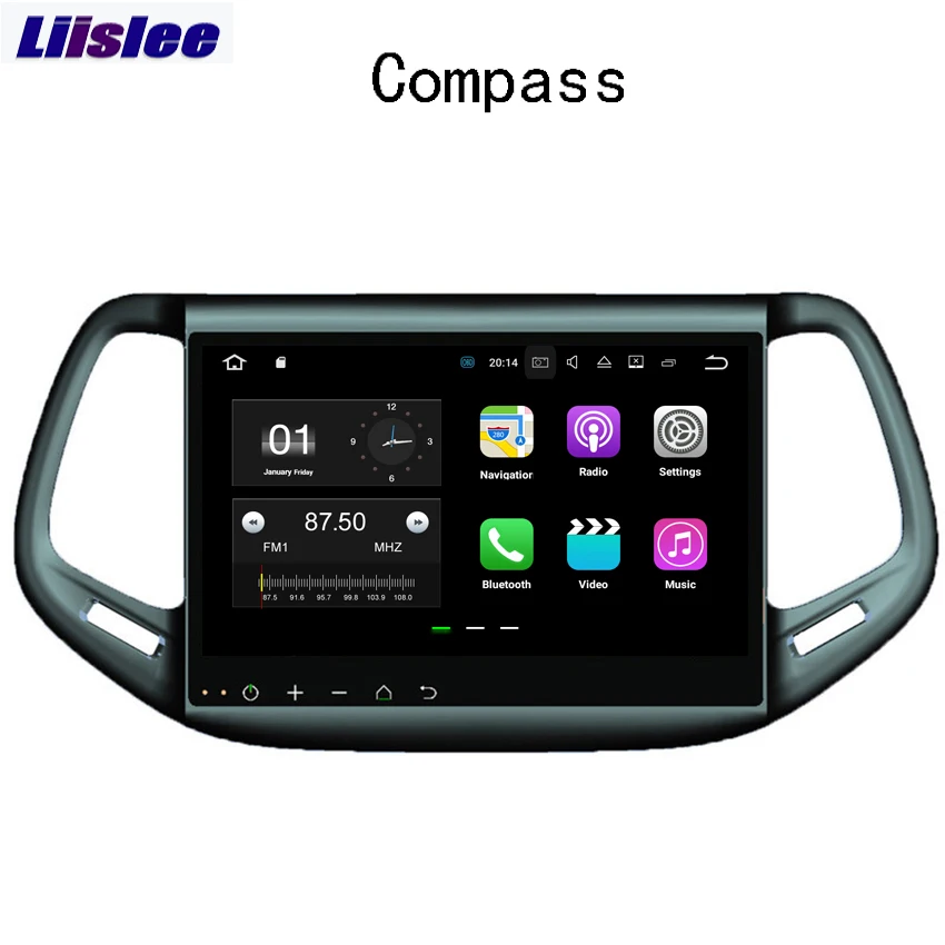 Liislee для Jeep Compass 2016 ~ 2017 Автомобильный навигатор GPS Android аудио видео HD сенсорный