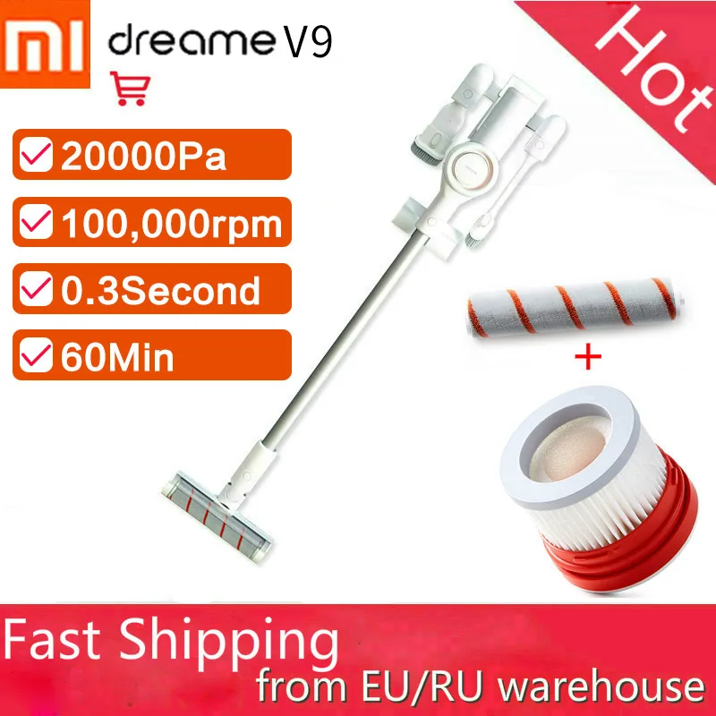 Xiaomi Dreame V9 беспроводной пылесос пылесборник 20000Pa всасывающий клещей аспират домашняя уборка дропшиппинг