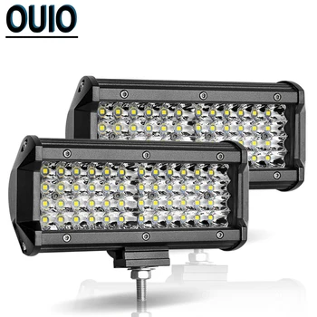 

40 LED Work Light Bar Offroad 7 Inch 144 Watt Led Driving Light Motorcycle Auto Lamp 12V 24V DRL Led Car Truck TractorTrailer