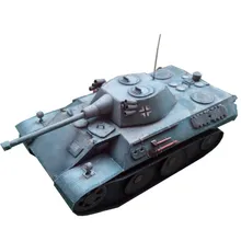 1:35 German VK1602 Leopard Light Tank DIY 3D Paper Card Model Building Sets Educational Toys Military Model Construction Toys