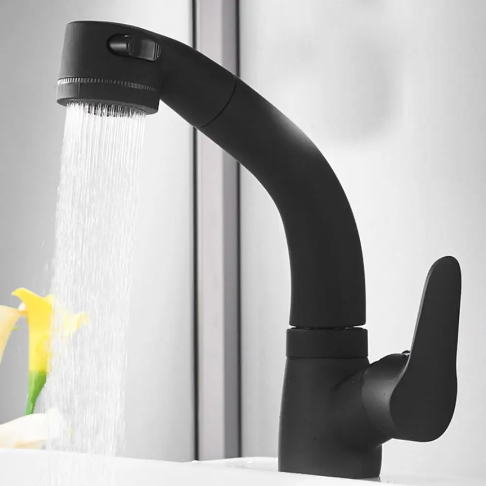 

360 Degree Flexible Rotation Spout Kitchen Mixer Tap Bathroom Wash Basin Water Faucet Easy to Control