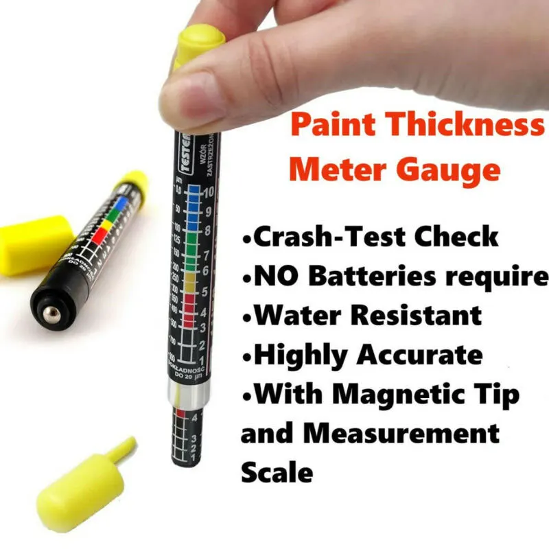 Тестер er инструмент спрей краска для автомобиля толщина покрытия для автомобиля измеритель детектор Краш тест лак портативные тестовые ручки