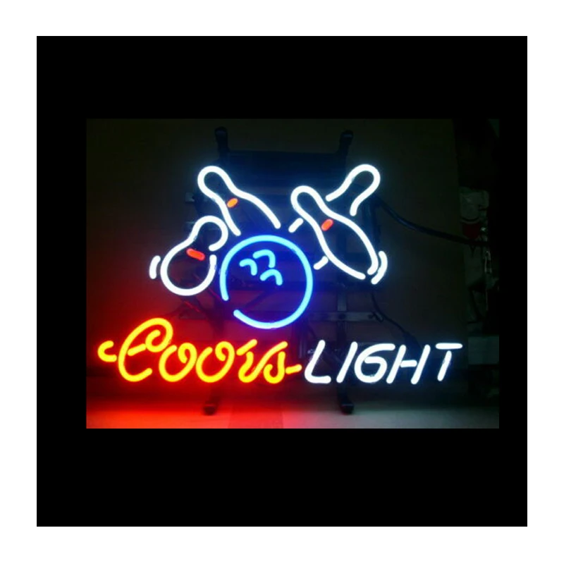 Светлый шар для боулинга Coors сделанный на заказ стеклянный тубус ручной работы
