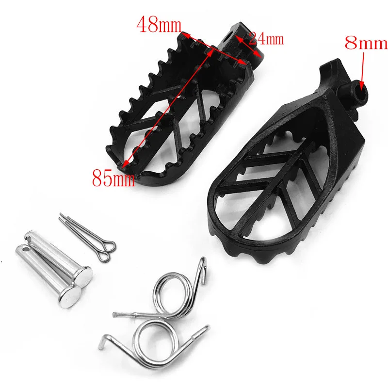 Stainless Steel Motorcycle Footpegs Foot Pegs Rest For Pit Dirt Motor