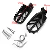 Stainless Steel Motorcycle Footpegs Foot Pegs Rest For Pit Dirt Motor Bike Pitster Pro XR50 CRF50 CRF70 SSR Thumpstar Motocross