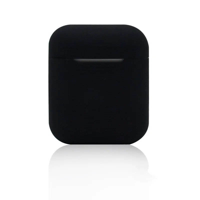Чехол для наушников Apple AirPods чехол для настоящих беспроводных Bluetooth наушников Air Pods чехол Защитный AirPod аксессуары - Цвет: Черный