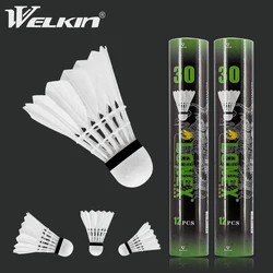 Welkin LONEX 30 Badminton Shuttlecock Goose Feather Badminton Shuttlecock Training Sports Speed 76 77 Badminton Ball Sports