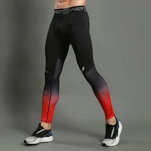 Мужские обтягивающие спортивные штаны, брюки для фитнеса, дышащие штаны для бодибилдинга, лоскутные штаны, леггинсы для тренировок, быстросохнущие Длинные мужские спортивные штаны