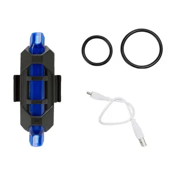 

3 Modes LED Singal Flashlight Rear Tail Light for Bicycle Warning Light Safety Lamp Waterproof USB Rechargeable