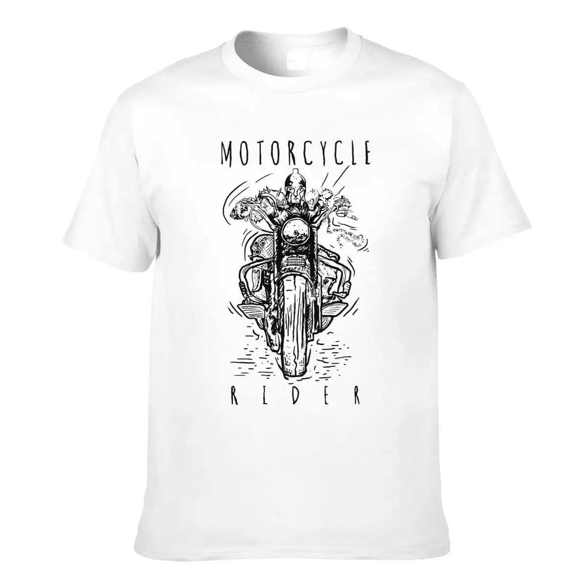 

Vintage Father's Tee Shirt Motorcycle Rider Transfers T Shirt Heavy Metal Style Custom Tshirt Printing Crew Neck Peru Tops Tees