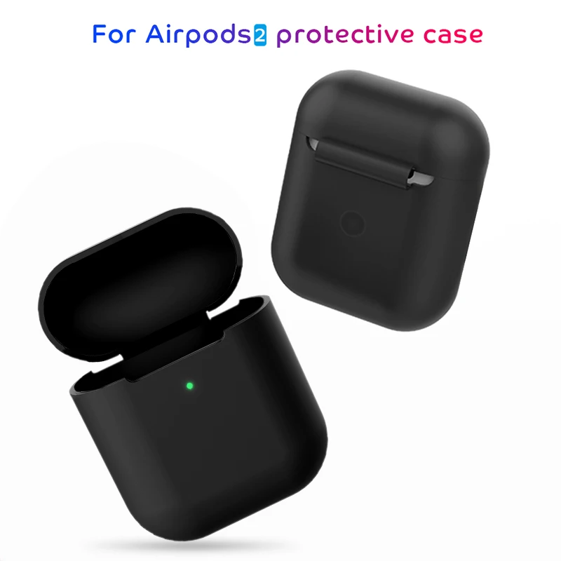 Мягкий силиконовый ударопрочный чехол для Airpods 2 Аксессуары Защитный чехол прозрачный ультратонкий держатель TPU для Apple Air Pods