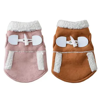 

-Pet Dog Cat Winter Clothes Coat Apparel Puppy Warm Motorcycle Vest Costume for Small Dog Pet Clothes