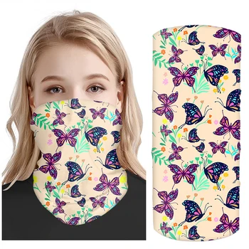 

2020 Polyester Butterfly Bandana Magic Neckerchief Women Men's Scarf Snood Versatility Caps Cycling Elastic Snood Scrunchie