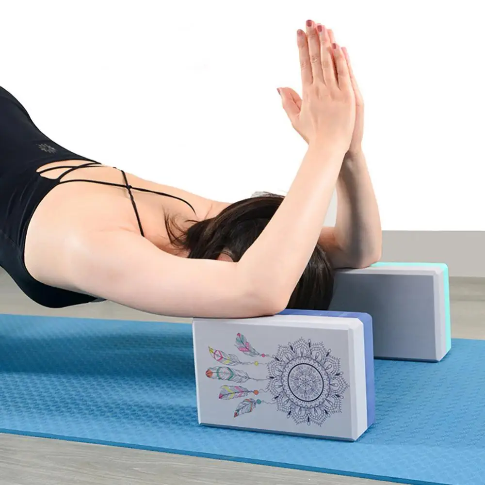 Dreamcatcher Gym Blocks Foam Brick EVA Yoga Brick Block Stretching Aid Pilates Exercise Fitness Tool Yoga Bolster Pillow