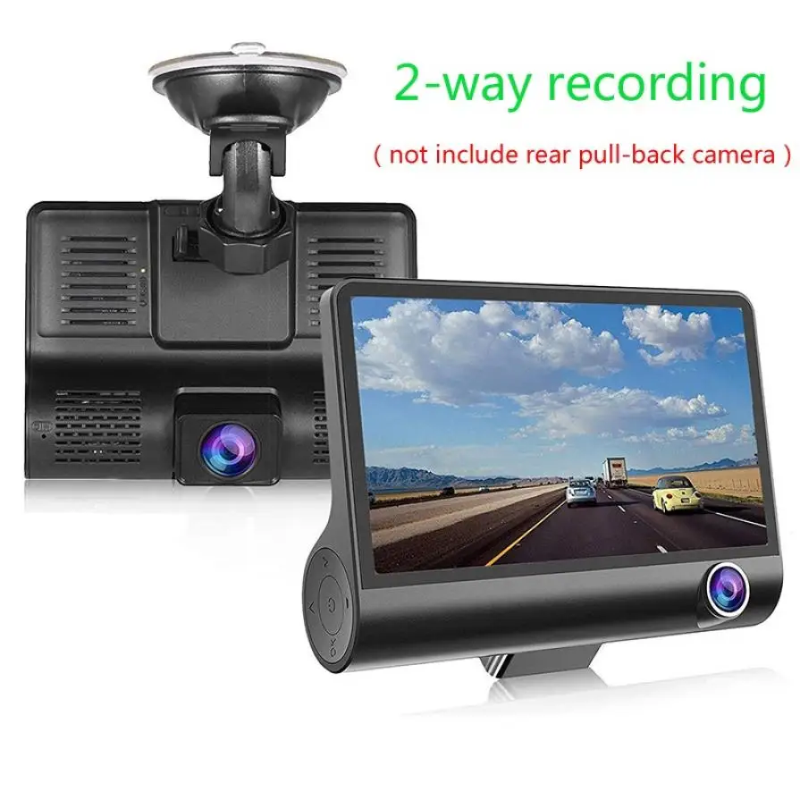 

Q12 three recorded 4 inch cбmara para auto Full HD Car Driving Recorder Vehicle Camera Mini Car DVR Dashcam G Sensor version
