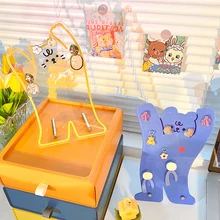 

Cute Animal Popular Jewelry Storage Rack Lady Earring Insert Display Acrylic Stand Girl Room Bathroom Dressing Table Organizer