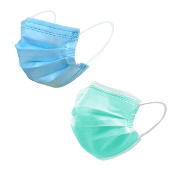 

10Pcs 3 Layer Disposable Elastic Mouth Soft Breathable Blue Soft Breathable Flu Hygiene Child Kids Face Mask