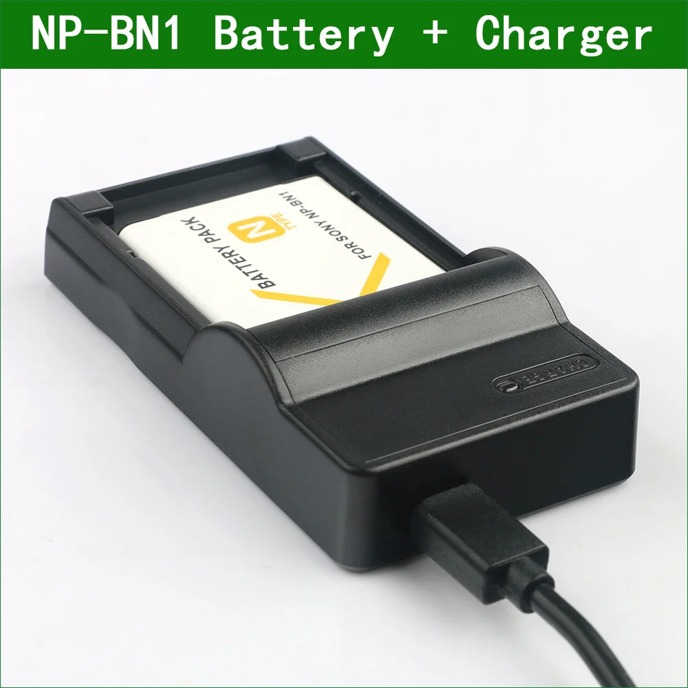LANFULANG NP BN1 Перезаряжаемые батарея для цифровой камеры + Зарядное устройство Sony