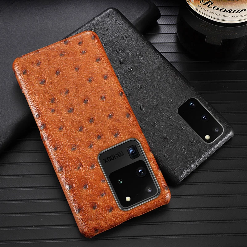 Genuine Leather Phone Case For Samsung Galaxy S21 S22ultra S20fe S10e S7 S8 S9 Plus Note 20