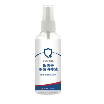 

5 Bottles Disposable Hand Sterilization 75% Alcohol 100ML Portable Hand Gel sanitizer Water Saving Disinfection Hand Sanitizer