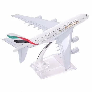 

Airlines Airplane Model Airbus 380 Airways 16cm Alloy Metal Plane Model W Stand Aircraft M6-039 Model Plane,Emirates A380