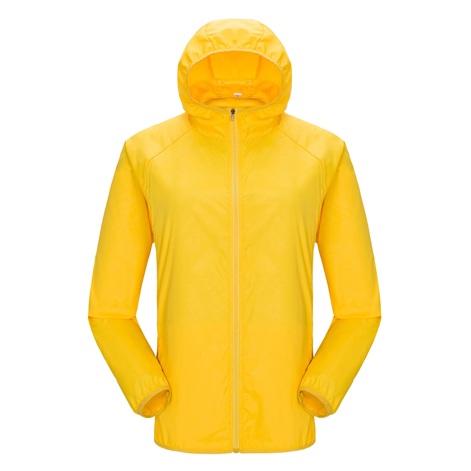 Горячее предложение, Солнцезащитная штормовка для мужчин и женщин, ветрозащитная штормовка Veste Thermique MTB для велоспорта, плащ с капюшоном, спортивные куртки для бега - Цвет: Цвет: желтый