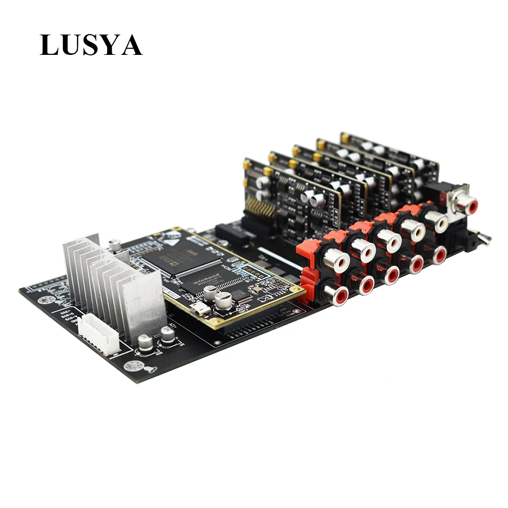 Lusya ADSP21489 макетная плата АЦП PCM1804 Вход ЖК дисплея + DAC PCM1798 Выход доска 4 в 8 процессор