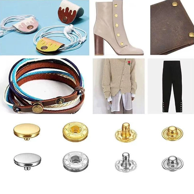 NUOVI Vari Set Di Stampi Macchina A Scatto Pulsanti Strumenti A - Foto 3