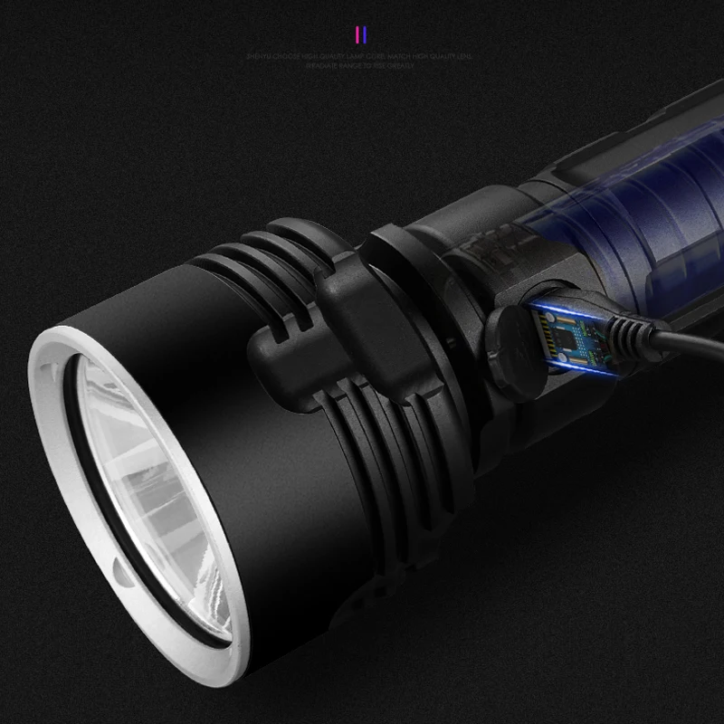 Супер яркий светодиодный фонарь L2 XHP70.2 тактический фонарь USB Перезаряжаемый 3 модели освещения Linterna водонепроницаемый фонарь для кемпинга