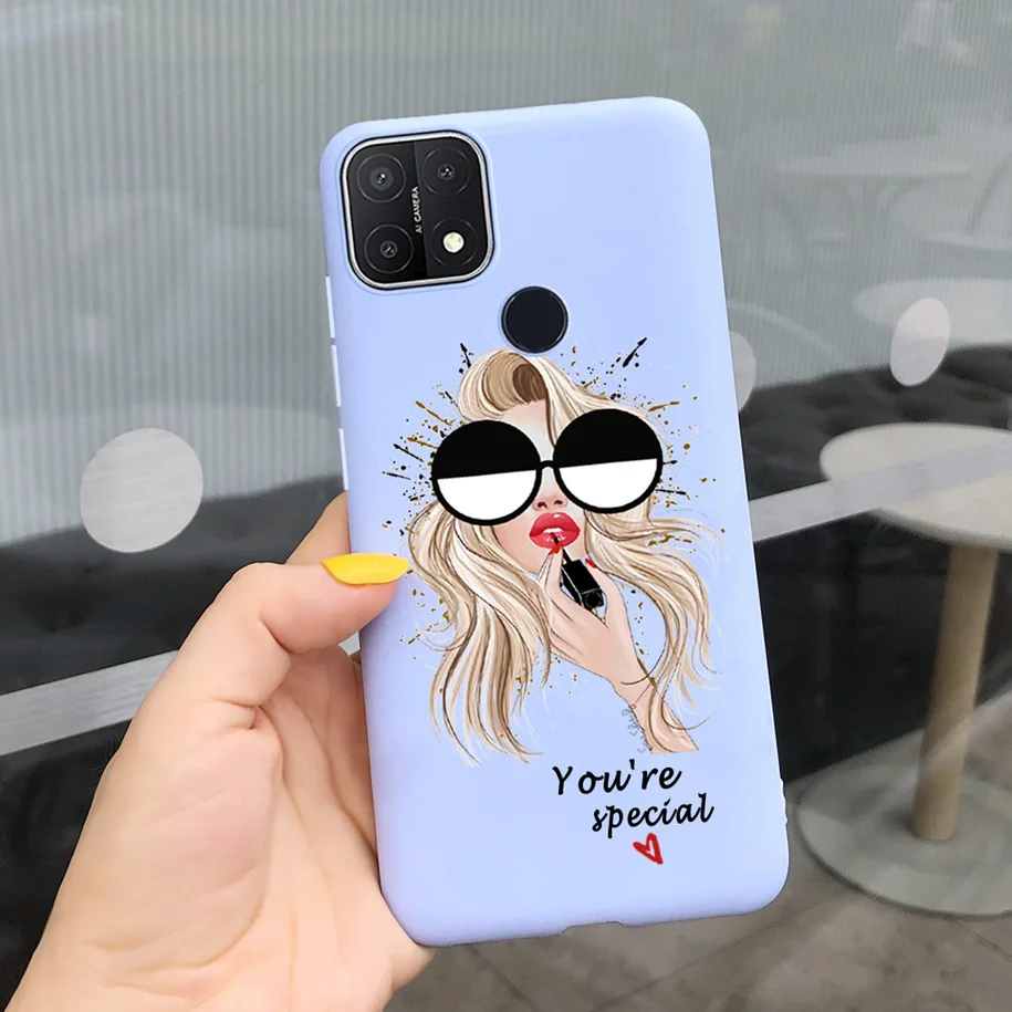 cases for oppo For Oppo A15 Case Oppo A15s Cover 6.52" Silicone Cute Daisy Sunflower Soft Back Cover For OppoA15 CPH2185 A 15 A 15s Phone Cases casing oppo Cases For OPPO