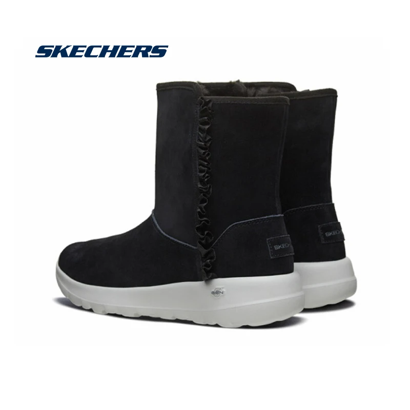 Skechers Botas de invierno mujeres 2019 Mediados de pantorrilla de felpa  invierno cálido Botas nieve cómodas Casual Botas de algodón Botas Mujer  15525-BLK - AliExpress Calzado