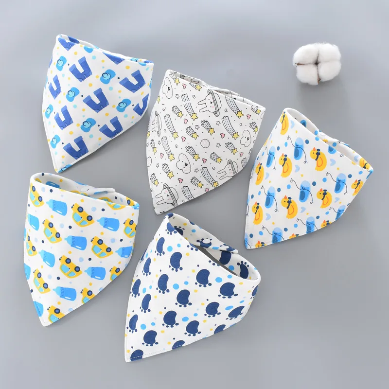 Civarua Kids 5Pcs/Lot Baby Bandana Drool Bibs 100% Organic Cotton Bibs for Boys & Girls, Super Soft Absorbent Feeding Bibs baby accessories doll	 Baby Accessories