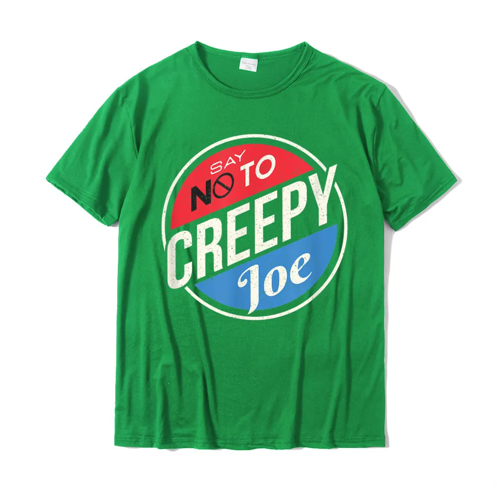 Casual Graphic Short Sleeve Summer T Shirts Cotton O Neck Men Tops T Shirt Design T-shirts Labor Day Free Shipping Funny Anti Joe Biden 2020 Creepy Joe T Shirt T-Shirt__21490 green