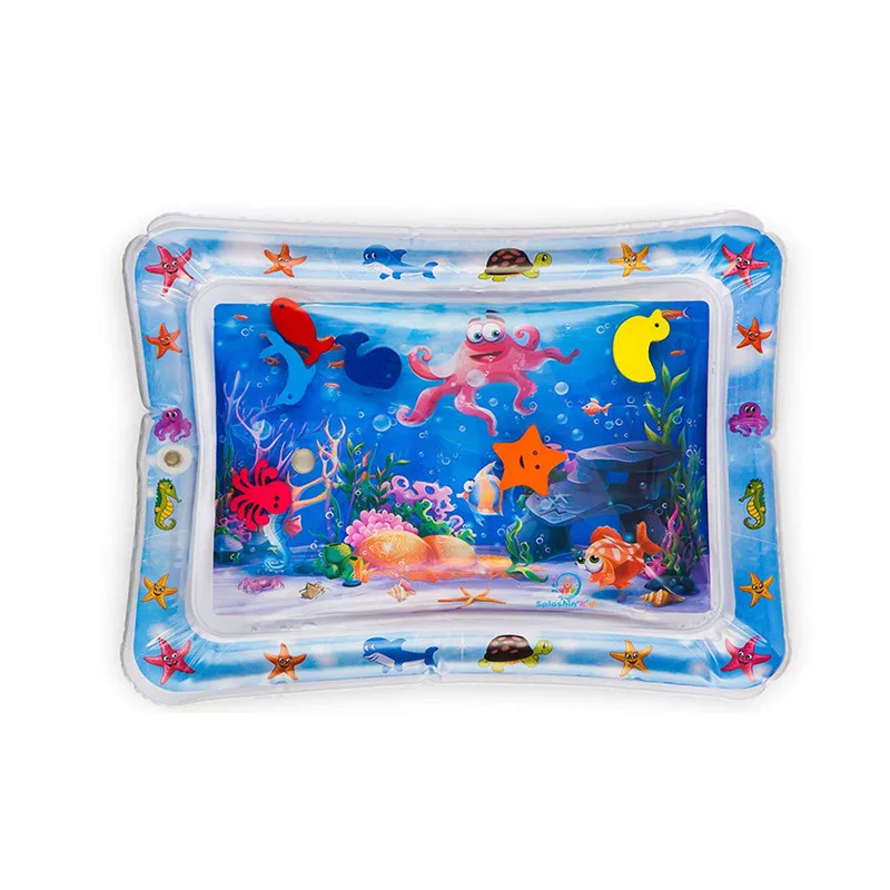 Hot Sales Baby Kids Water Play Mat Inflatable PVC Infant Tummy Time Playmat Toddler for Baby Fun Activity Play Center Dropship - Цвет: L