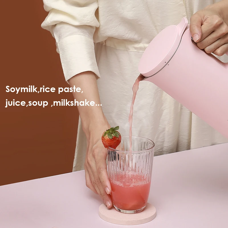 350ML Mokkom Soymilk Maker for Single Breakfast Rice Paste Juice Maker Fast Speed Food Blender Heating Multi Function Food Mixer