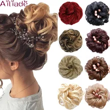 AILIADA резинки для волос булочка грязные кудрявые шиньоны женские шиньоны синтетические волосы для наращивания шиньоны для наращивания пончик шиньоны обертывание конский хвост волосы