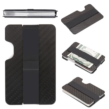 

Bank Credit Card Metal Anti-theft Brush Anti-demagnetization Carbon Fiber Wallet Business Card Case