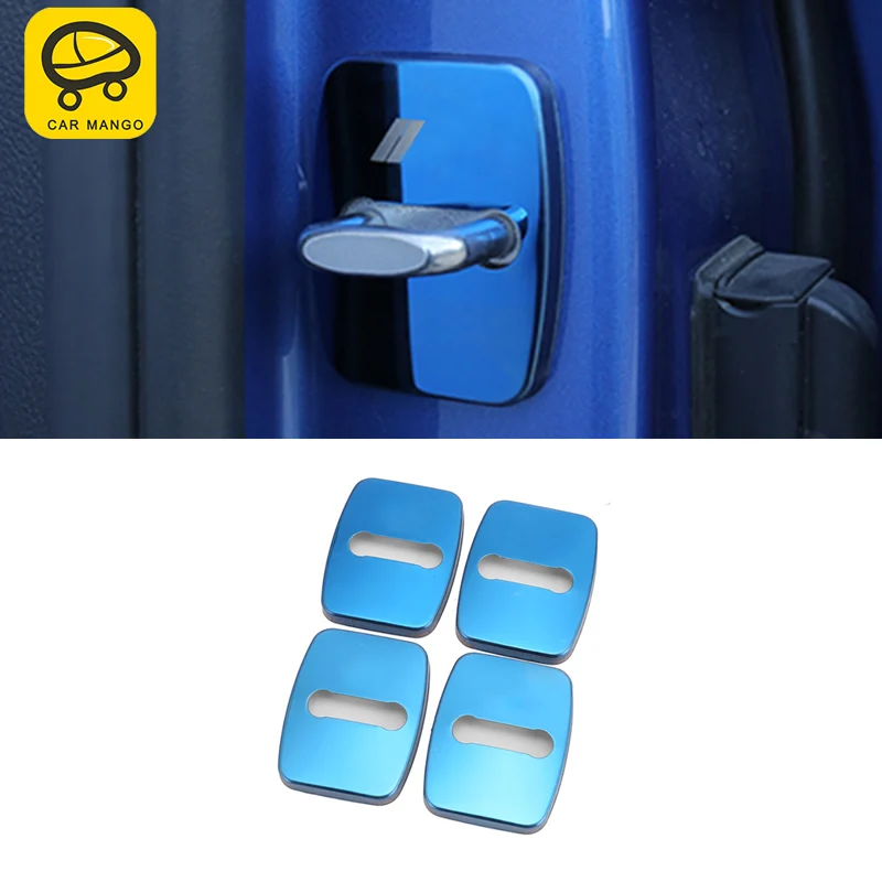 

CAR MANGO For BMW 3 series F30 2018 Auto Car door lock cover frame trim Sticker Cover Accessories