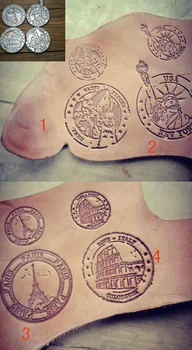

World famous building - Colosseum | Paris Tower | machu picchu | Statue Of Liberty- Hand-work leather carving punches stamp tool