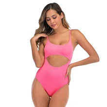 Цельный купальник для девочек, женский сексуальный купальник с подкладкой, бикини с высокой талией, женские плавки для пляжа, купальный костюм