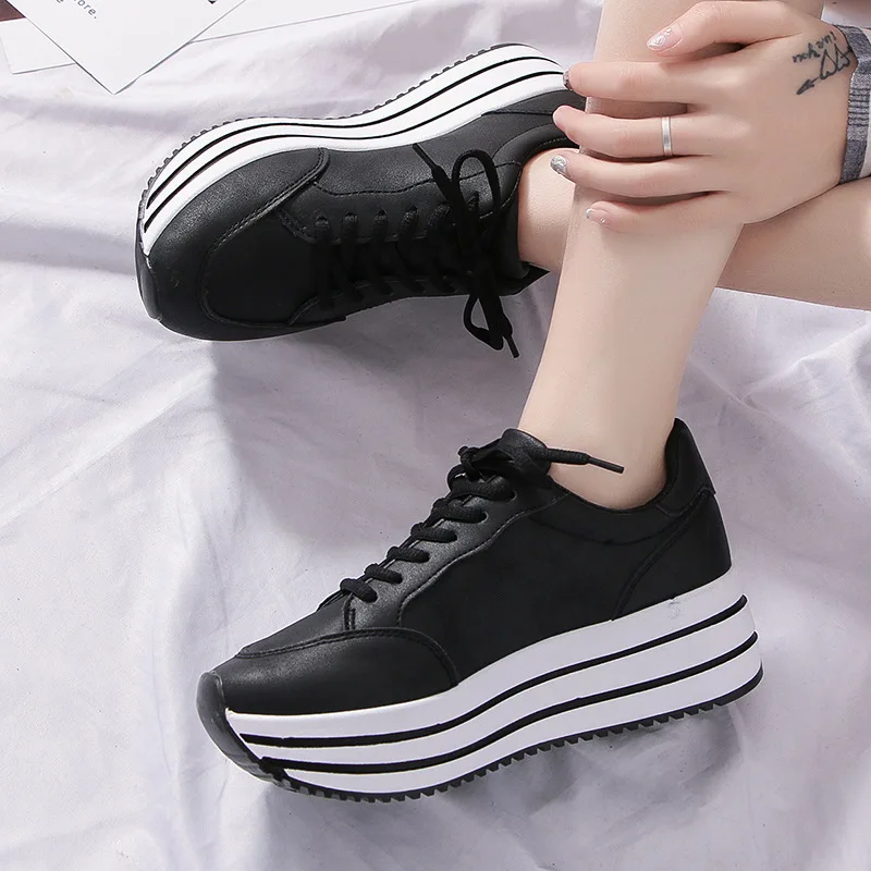 

2019 spring and autumn new trend wild casual shoes women increased thick sole shoes comfortable flat shoes women's shoes