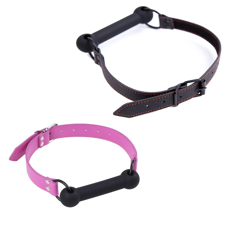 Adult Game Erotic Product Sexy Bondage Slave Oral Silicone Dog Bone Mouth Gag SM Bdsm Flirting Sex Toy for Couples Woman