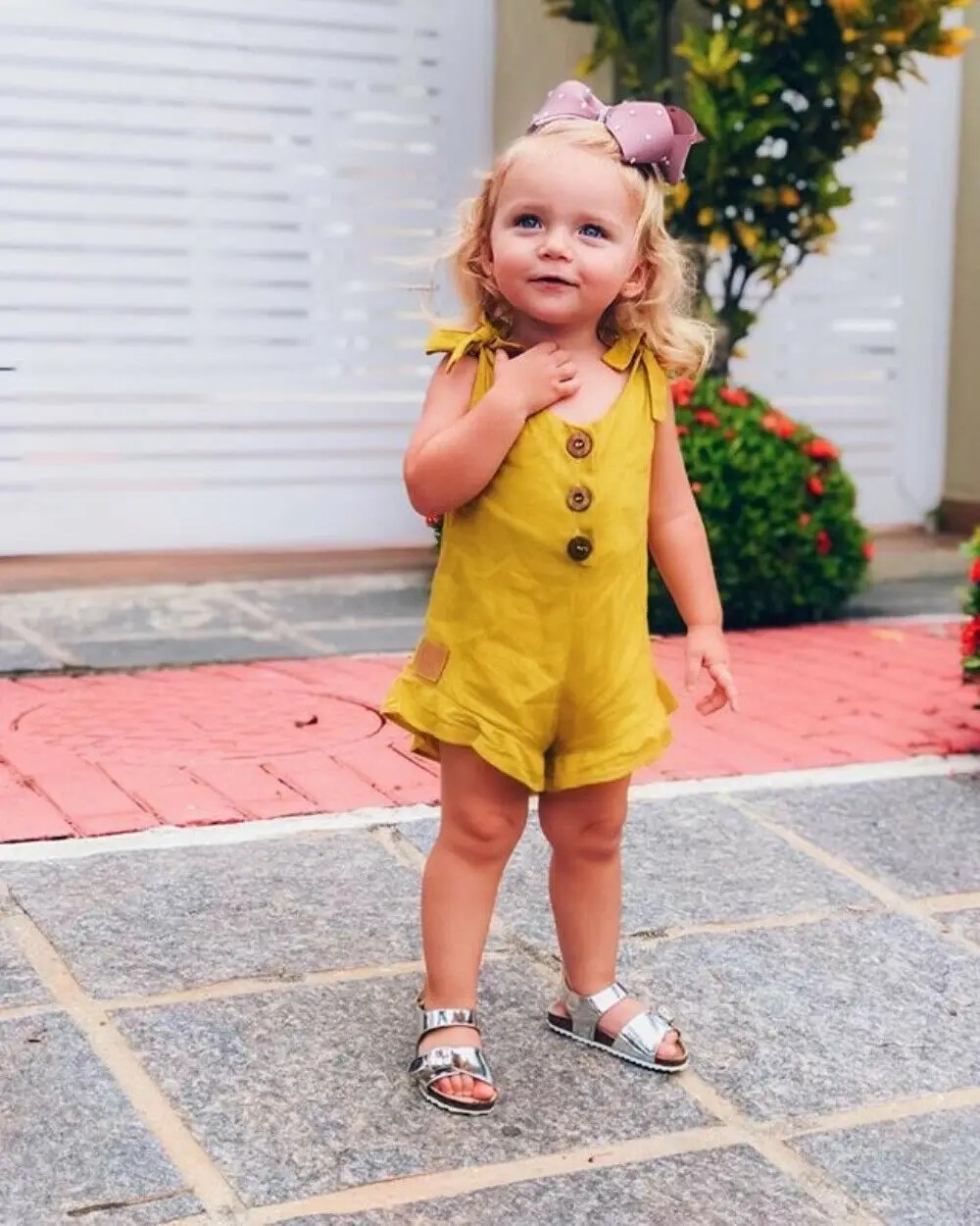 Kids Outfits Children Overalls Pants Toddler Kids Baby Girl Solid Dungarees Romper Jumpsuit Overalls Outfits Sunsuit