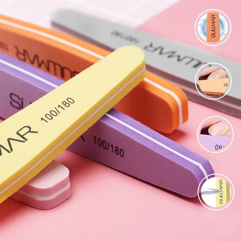 

10PCS Multi-color Professional UV Gel Tips Nail Art Sanding Buffer Files Washable Beauty Manicure Pedicure Care Tools