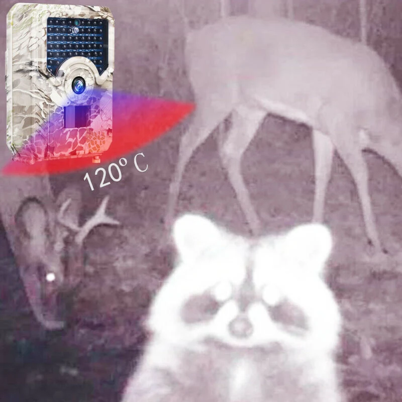 

12MP Camera PIR IR Motion Activated Security Wildlife Cam Camouflage USB Cable